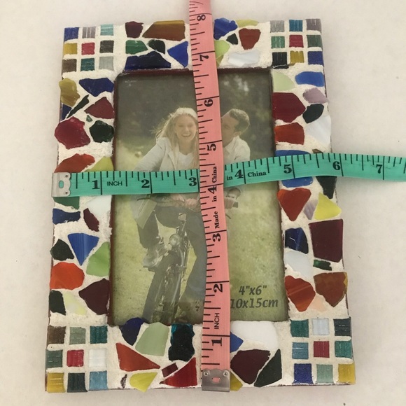 Colorful Mosaic Ceramic / Glass Tile Photo Frame - Picture 3 of 9